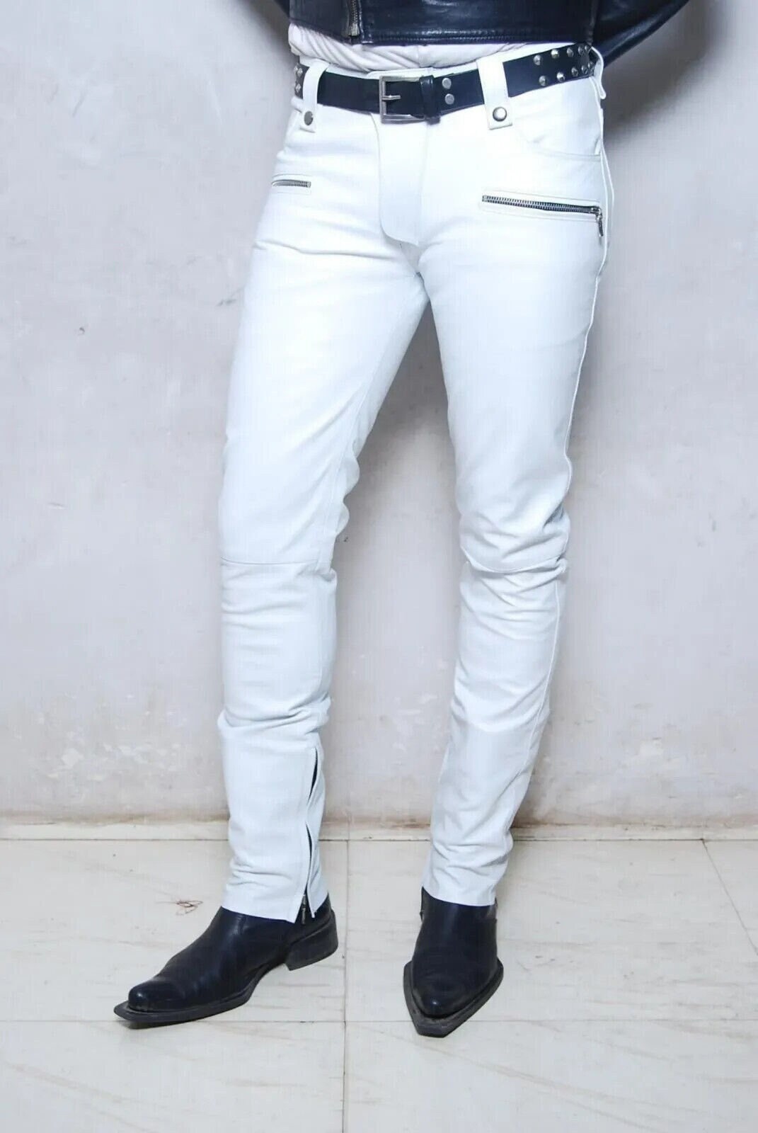 Buy White Leather Pants Online In India -  India