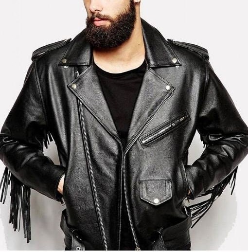 Tassel Biker Jacket - Etsy