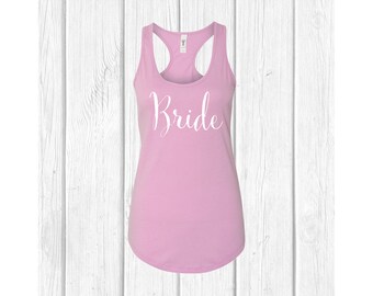 Bride - Lilac Women's Racerback Tank Top for Bride or Bachelorette Party - 2XL