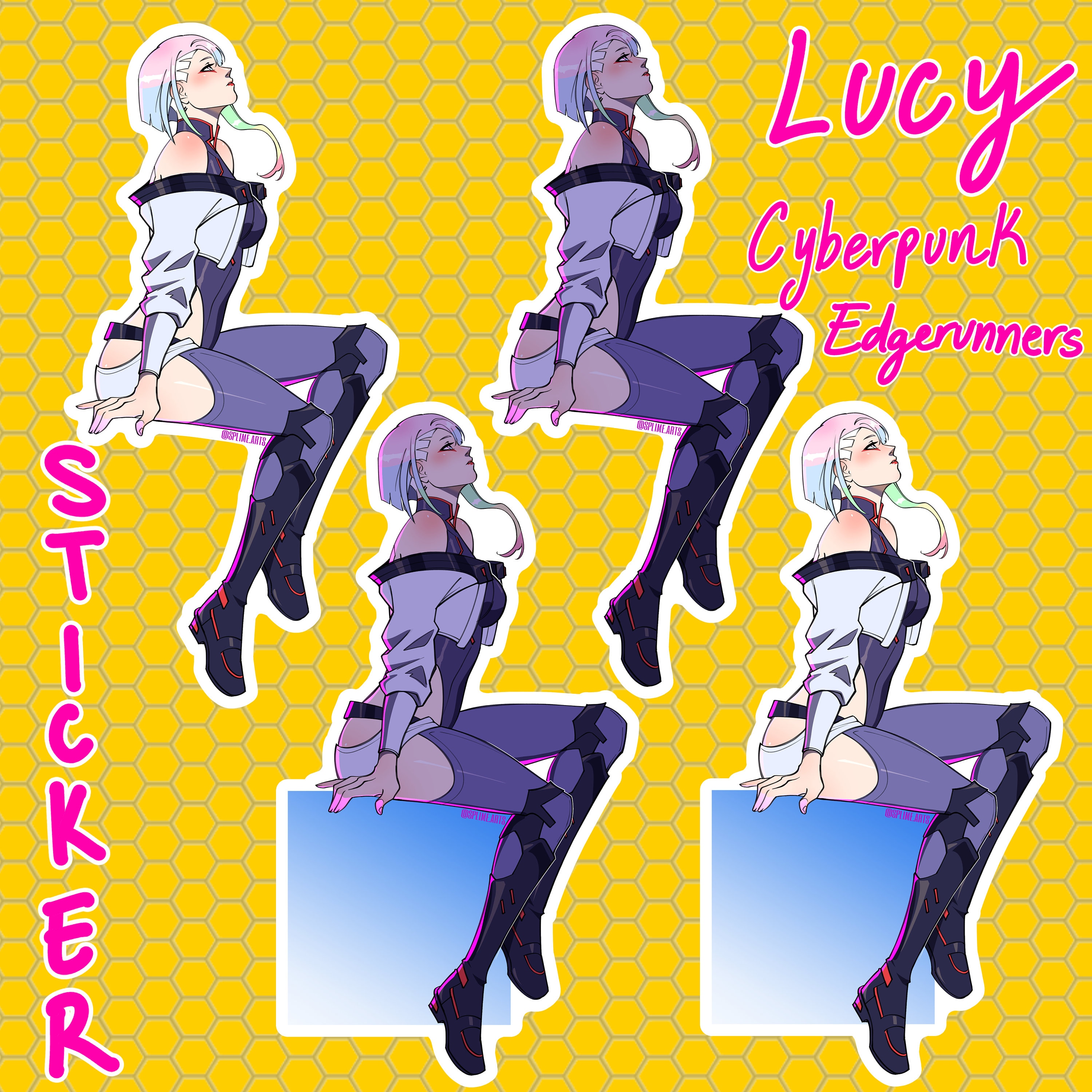 VR × CYBERPUNK LUCY HOODIE / BLK