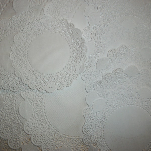Blue Paper Doilies Etsy