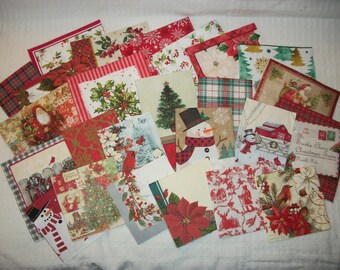 Christmas Napkins,Decopage, Beautiful Lot of 27 Christmas Napkins, Some Punch Studio, Charles Dickens Book Pages, Christmas Kit for Crafting