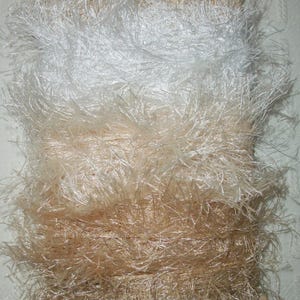 Fun Fur, Fun Fur Bundle of 3 Colors, White Ivory And Champagne, 20+yards