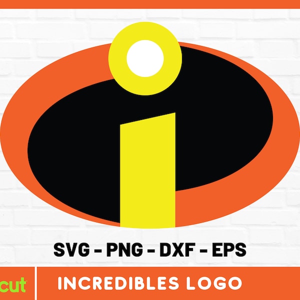 Incredible logo SVG, The Incredibles SVG, The Incredibles Instant Download, Silhouette, Incredibles dxf, eps, PNG, Digital Vector Clipart