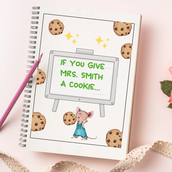 If You Give Your Teacher A Cookie Book, Teacher Appreciation Gift Book,A Mouse&Cookies Cover Scrapbooking, Creative And Thoughtful Gift For Teachers Day (1 Pcs