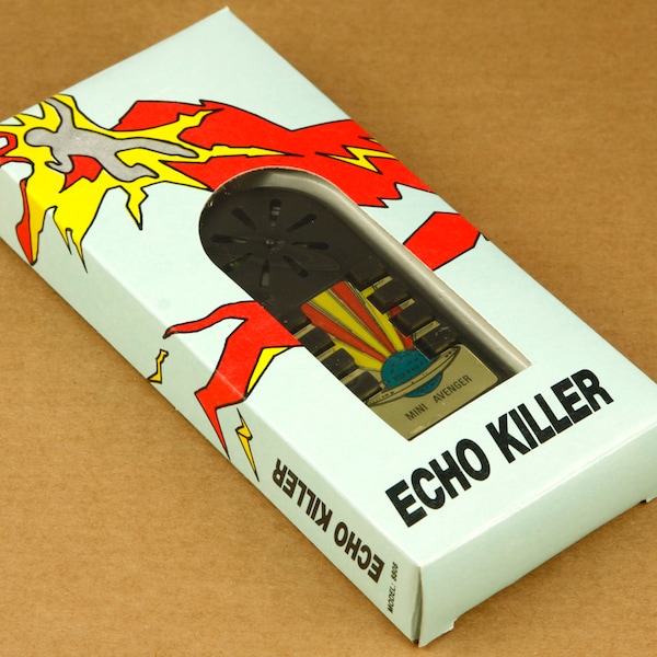 Echo Killer Mini Avenger Vintage Arma elettronica Portachiavi con effetti sonori Portachiavi Made in Taiwan