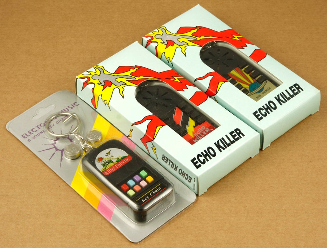 Echo Killer Lot Vintage Electronic Weapon Sound Effects Keyrings Keychains Made in Taiwan Etsy UK