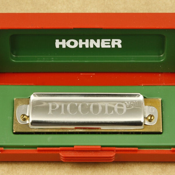 Hohner Piccolo Vintage Harmonica Key of G MOLL Made in Germany New Old Stock