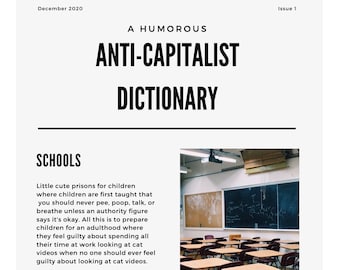 A Humorous Anti-Capitalist Dictionary