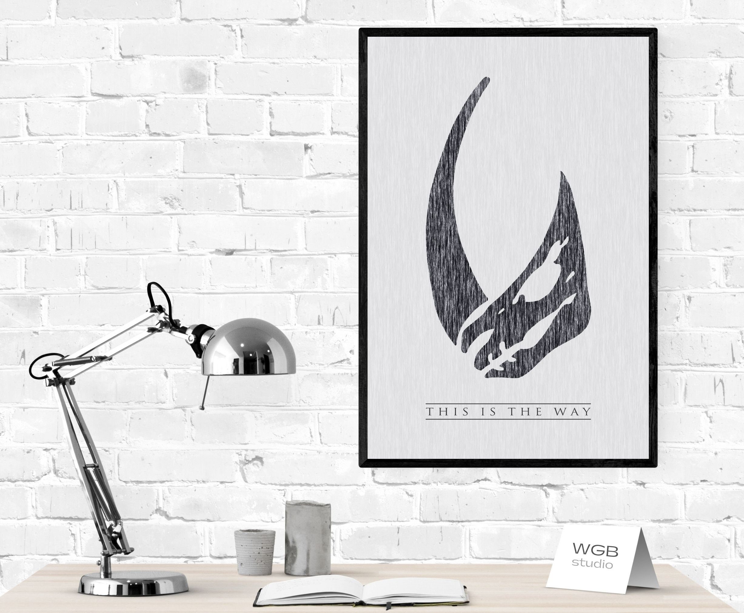 The Mandalorian Art This is the Way Star Wars 7.5x11 or 11x17 Print - Etsy