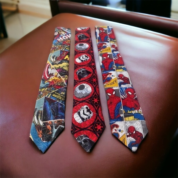 Necktie : Character Neck Tie.  Slim fit. Variety of materials available.