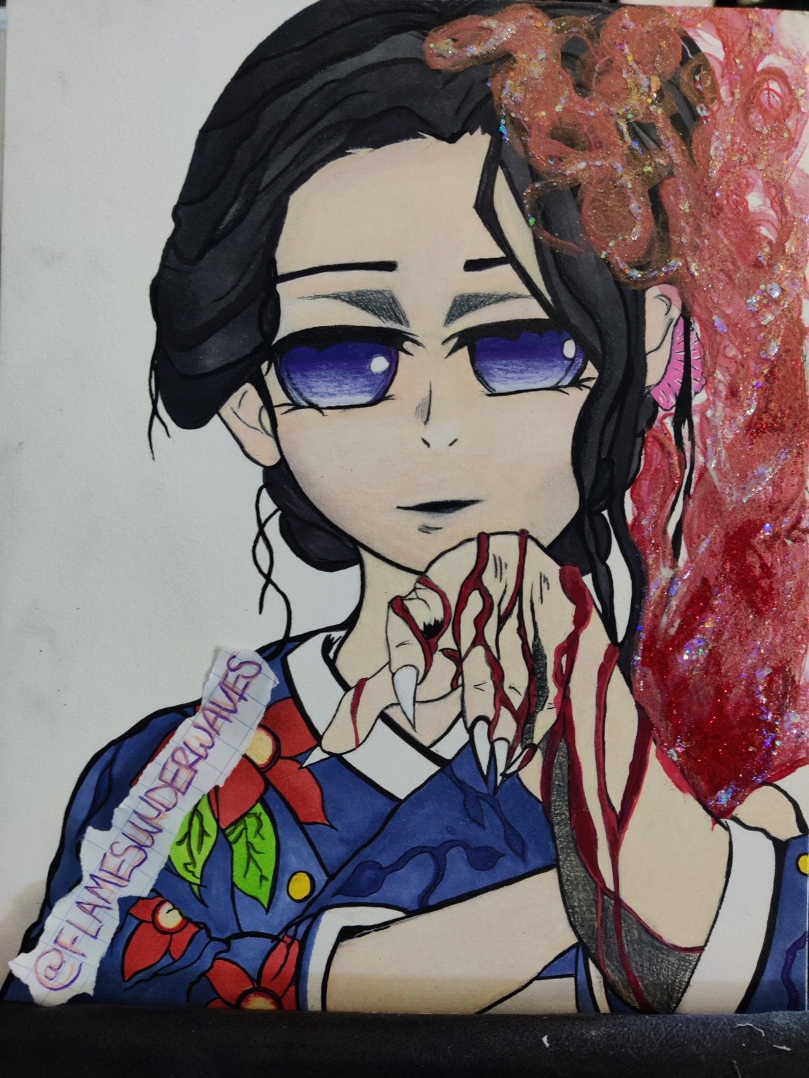 Slayer Demon Blood Tamayo Multimedia Art | Etsy