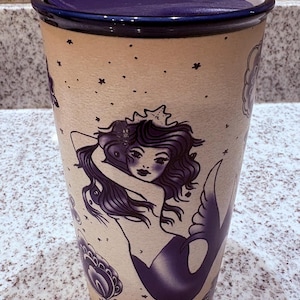 Starbucks Siren Cup Mermaid Travel Mug – Unique Purple Ceramic Gift for Starbucks Collectors & Fans