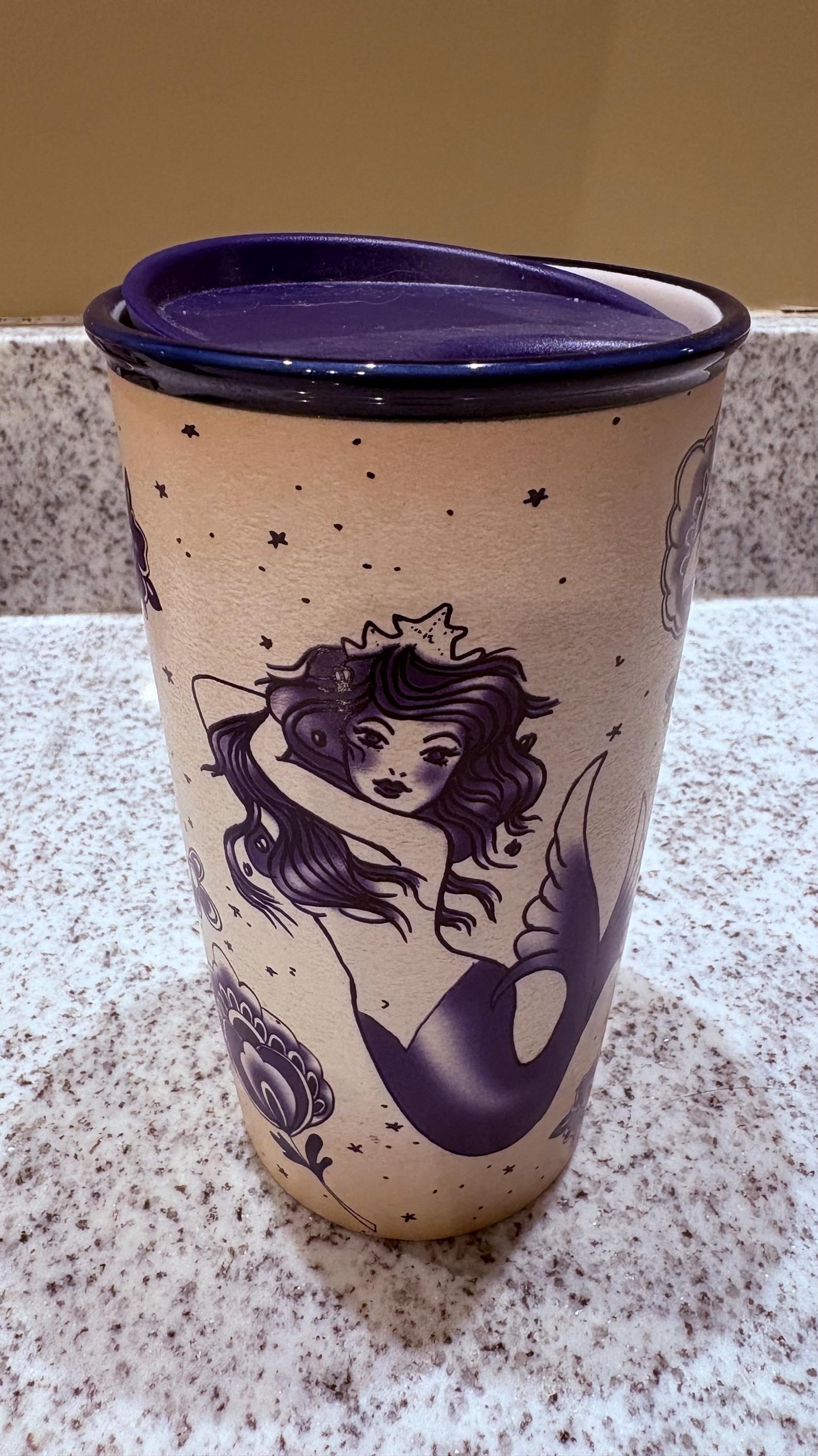 Starbucks Ceramic Tumbler Mermaid Travel Mug - Etsy Canada