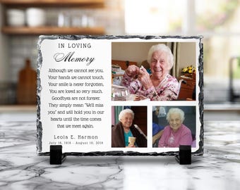Goodbyes are not forever memorial gift, In Loving Memory Gift, personalized memorial, Photo Memorial, In Memory of Plaque,memorial keepsake
