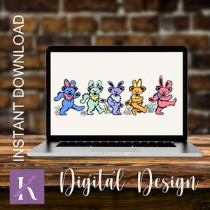 Dansende beren PNG, Pasen-png, digitaal ontwerp, dankbaar ontwerp