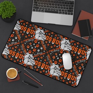 Alfombrilla de escritorio, alfombrilla de escritorio para computadora Jersey Shore Bulldog para el espíritu escolar, alfombrilla para computadora portátil, alfombrilla para escritorio de oficina, alfombrilla para mouse para juegos, accesorio de escritorio de trabajo