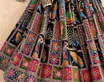 Faux Georgette Lehenga Set,Fancy Digital Printed Lehenga Choli,Lehenga Set with Latkan & Sequence Work