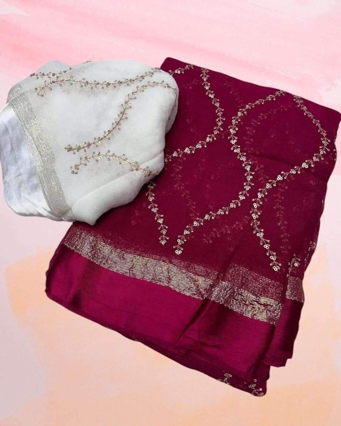 Sari Da Festa Bollywood Con Blusa In Seta Per Matrimonio Indiano Nuovo