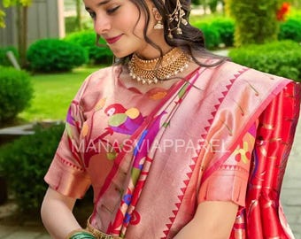 Zari Weaving Jacquard Silk Lehenga Choli: Indian Wedding Outfit