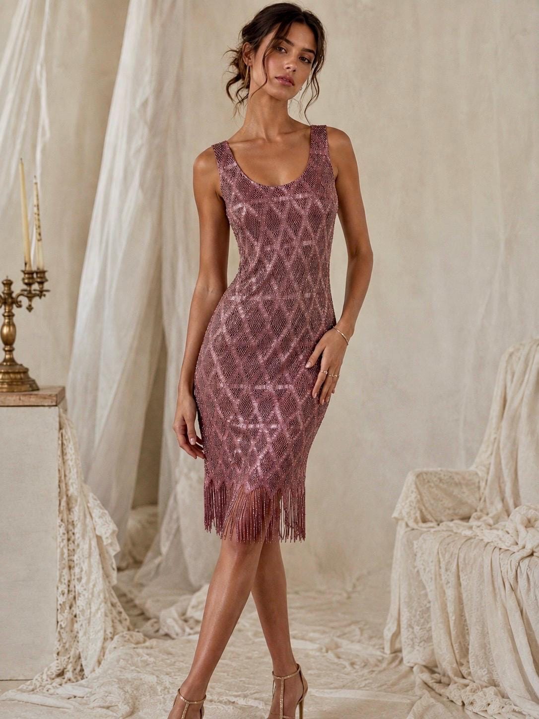 Mauve Cocktail Dress