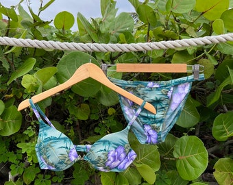 90's Bikini, Two Piece Bikini, High Cut Bikini, Vintage Bikini Set, Underwire Bikini, High Waisted Bikini, Venus Swimsuit, Thigh Cut Bikini