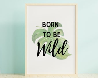 Born to Be Wild Print Brights Fine Art Print - Etsy