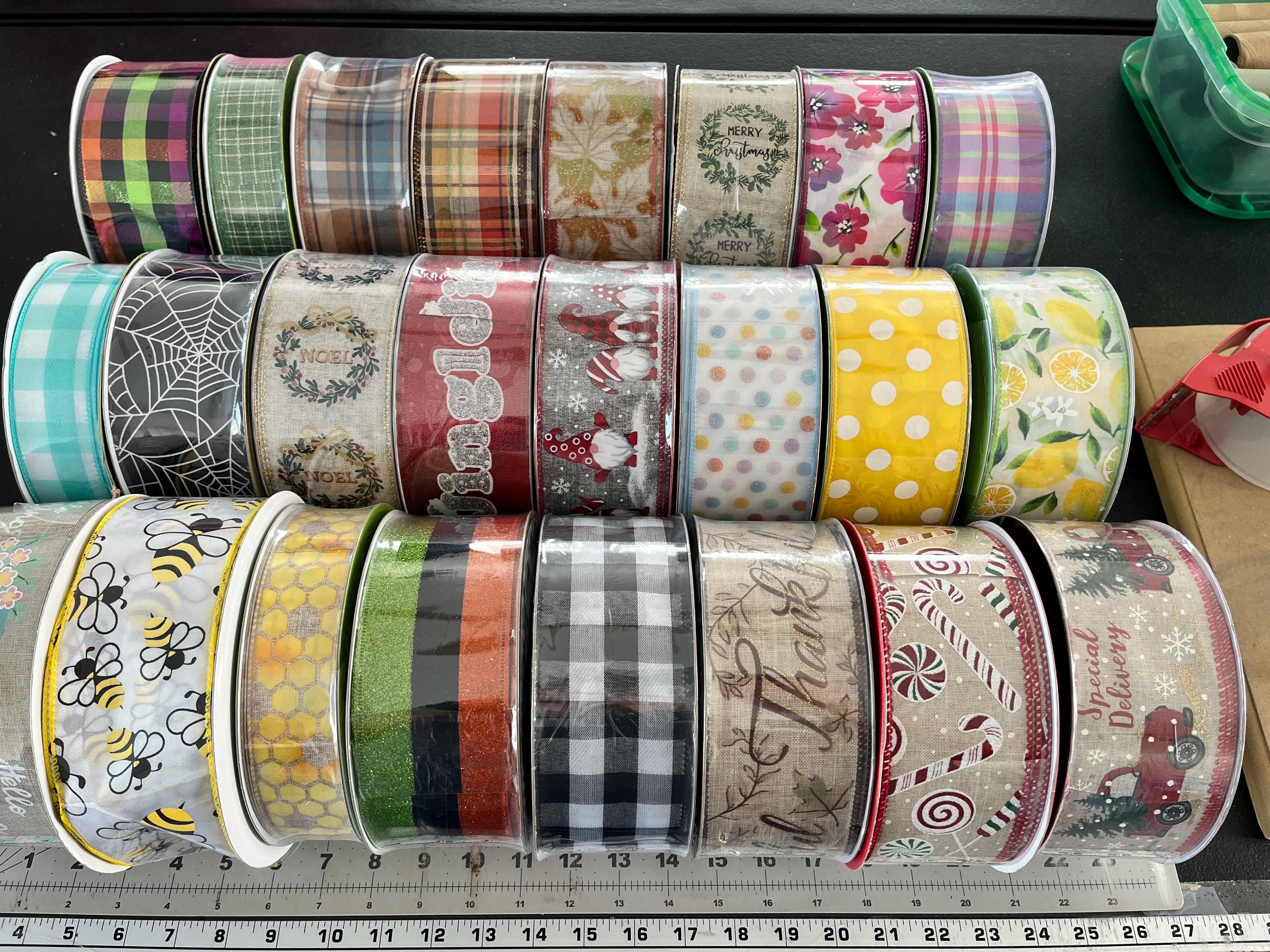 Choice of 40 or 50 Yd Wired Ribbon in a Variety of Styles. Available ...