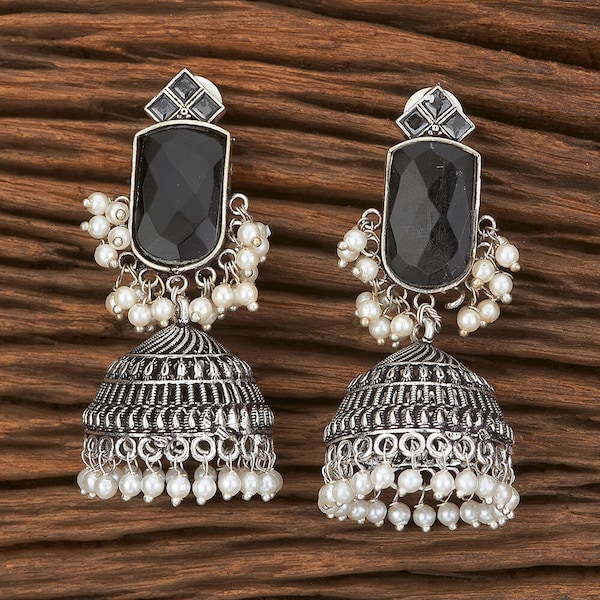 7 colors studded Earrings oxidized brass high quality Bohemian earrings Indian jewelry oxidized bohemian jewelry