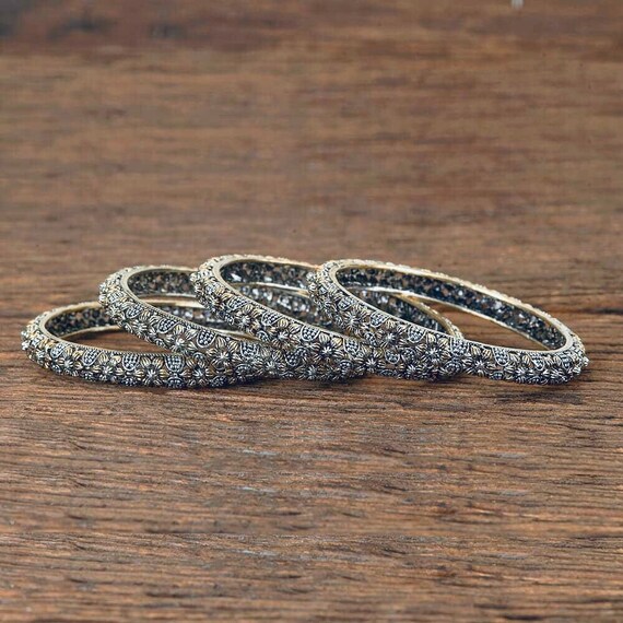 Bangles Oxidized Brass Indian Jewelry Oxidized Jewelry Etsy