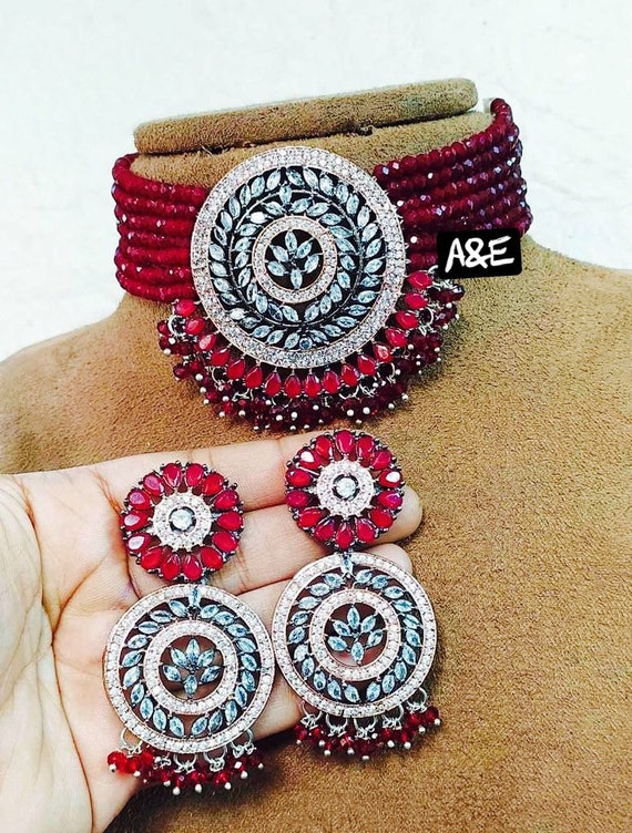 American diamond choker sale necklace