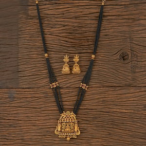 Premium Matte Rajwadi Mangalsutra,Mangalsutra With Black Beads Chain,Long  Mangalsutra,Jewelry - Necklaces - Mangalsutras