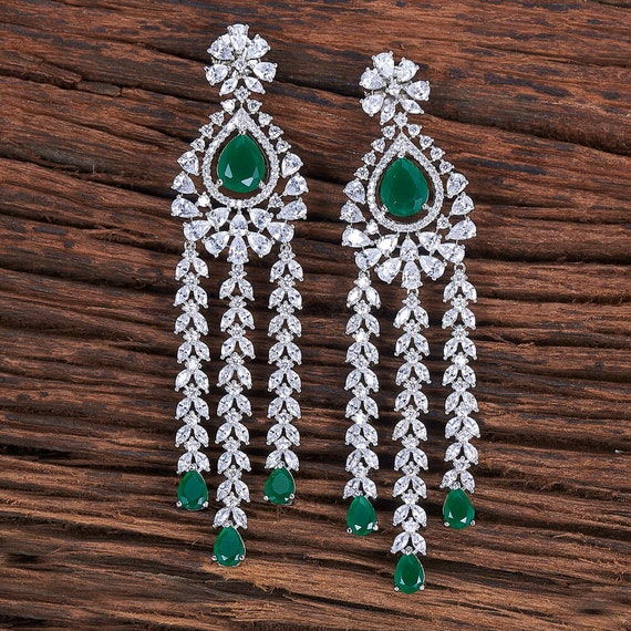 2 Color Variations American Diamond Earrings Western Earrings