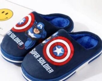 Captain america deals slippers mens