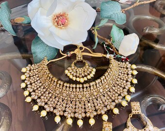 Choker necklace 2024 for lehenga