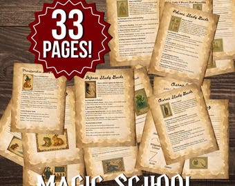 Wizard School Printable Worksheets: Charms, Potions, Herbology (PDF Download)
