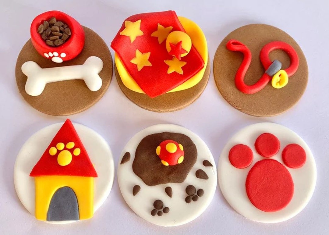 Dog Cake Topper Pet Cake Topper Handmade Edible Cake Topper Etsy