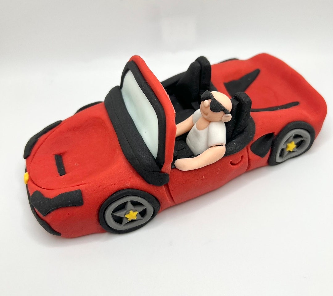 Car Cake Topper Sports Car Cake Topper Convertible Cake Etsy UK