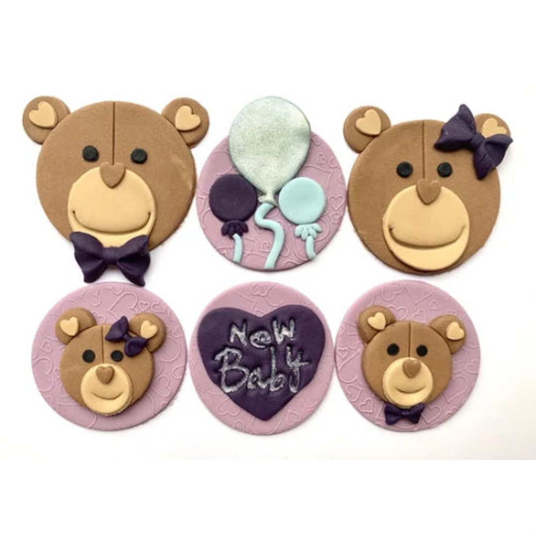Teddy Bear Cake Topper, Baby Shower Cake Topper, New Baby Cake Topper ...