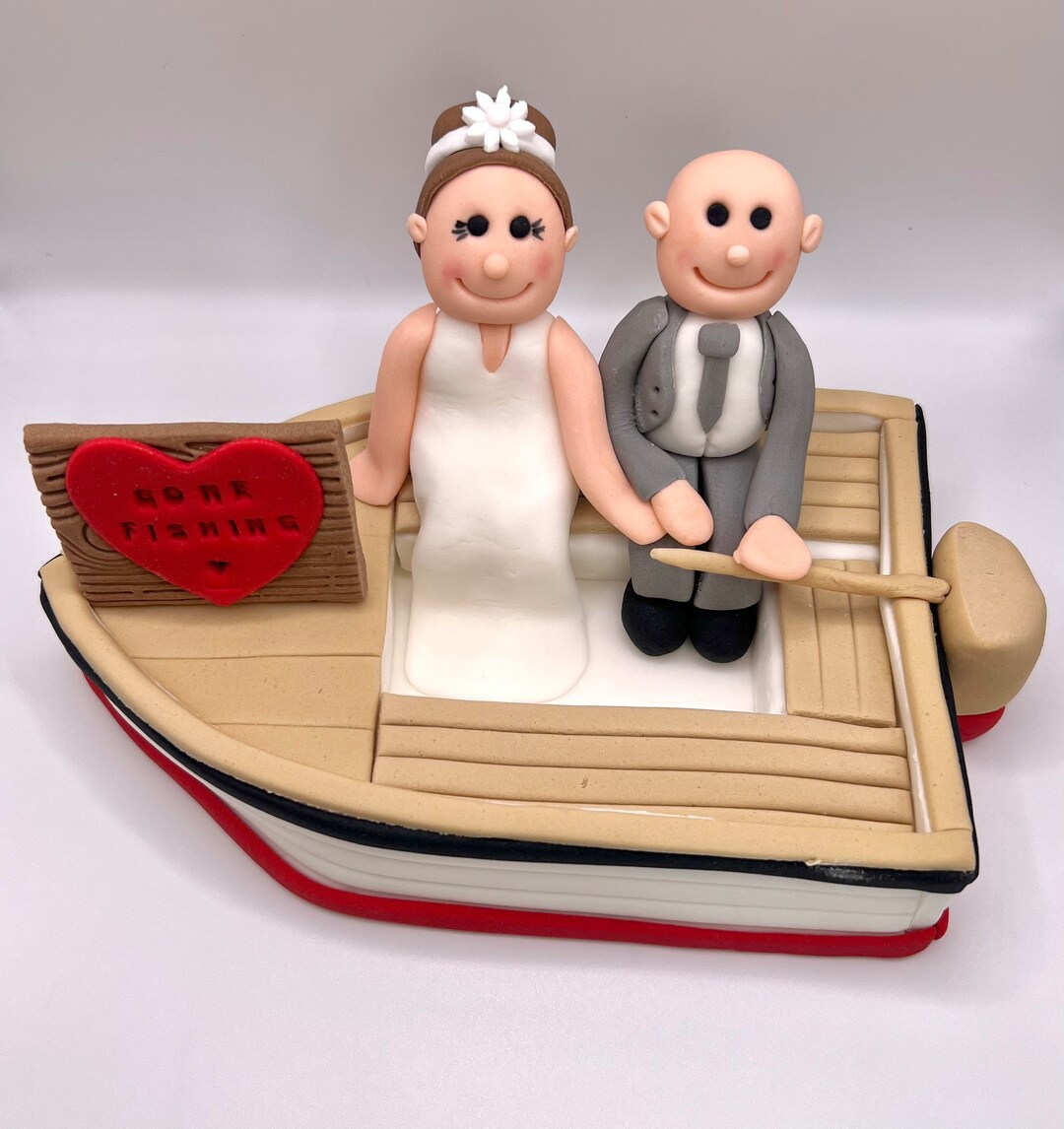 Boat Cake Topper Sailing Cake Topper Wedding Cake Topper Etsy UK