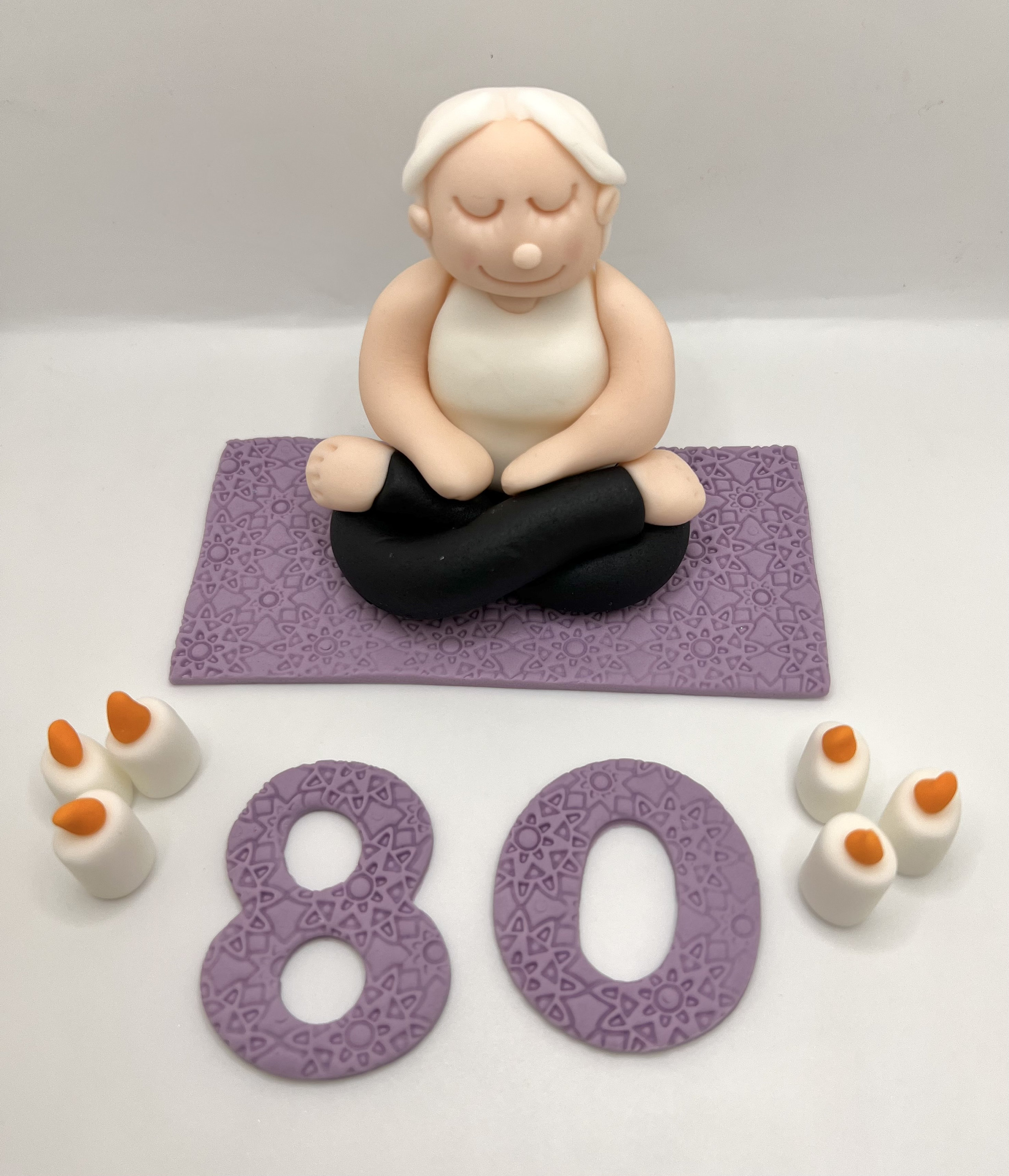 Yoga Cake Topper, Exercise Cake Topper, Relaxing Cake Topper, Spa Cake ...
