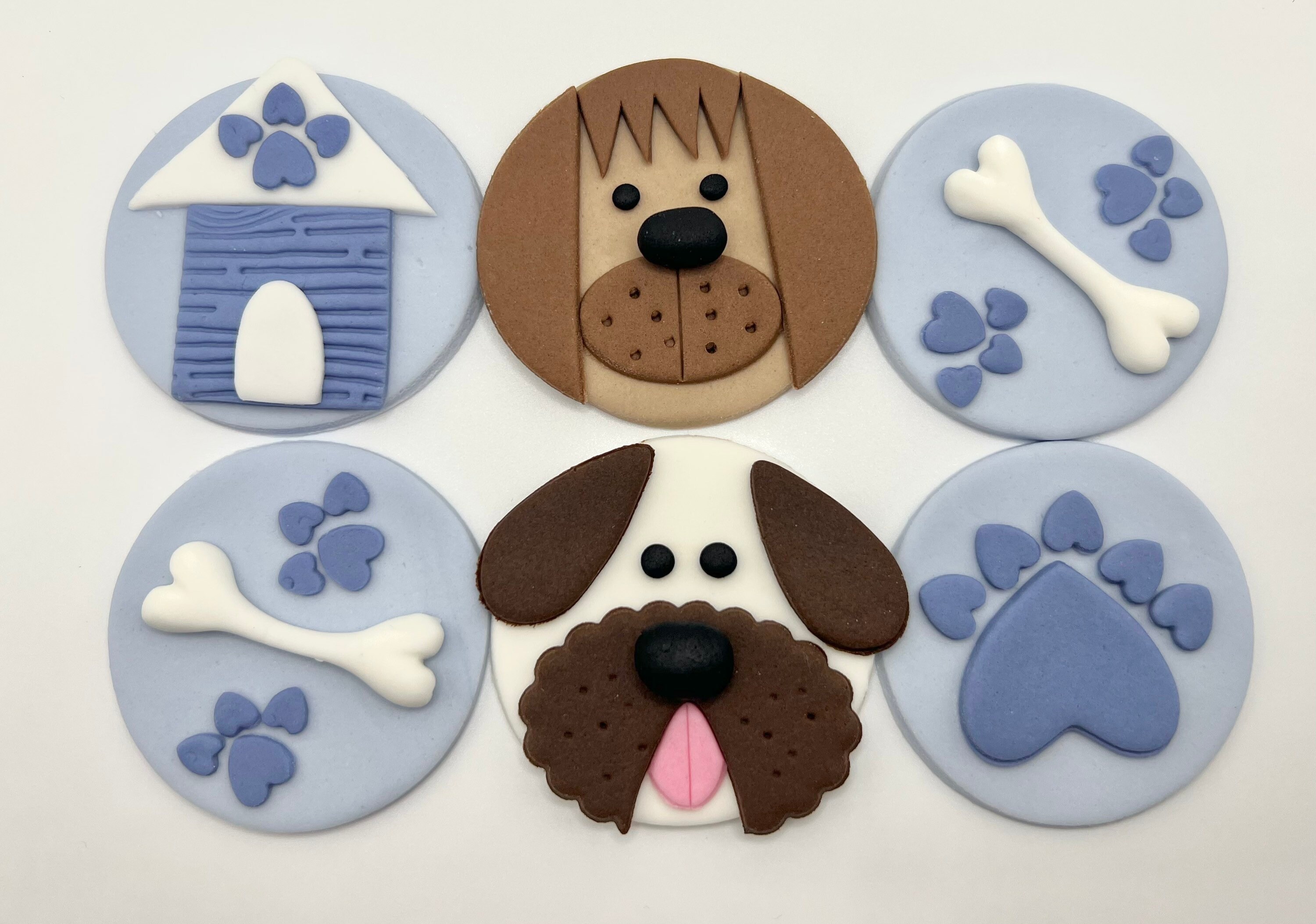 Dog Cake Topper Pet Cake Topper Handmade Edible Cake Topper Etsy