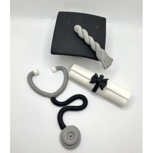 Graduation Cake Topper, Graduation Doctor Cake Topper, Medical Cake Topper, Handmade Edible Cake Toppers