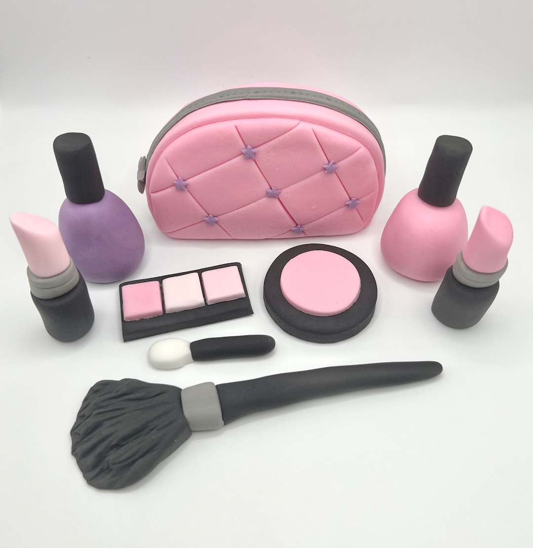Make up Cake Topper Lipstick Cake Topper Handmade Edible Etsy