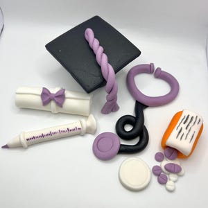 Graduation Cake Topper, Graduation Doctor Cake Topper, Medical Cake Topper, Handmade Edible Cake Toppers