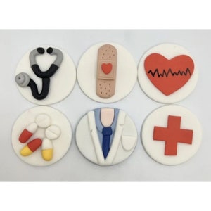 Nurse Cake Topper, Doctor Cake Topper, Surgeon Cake Topper, Handmade Edible Cake Topper