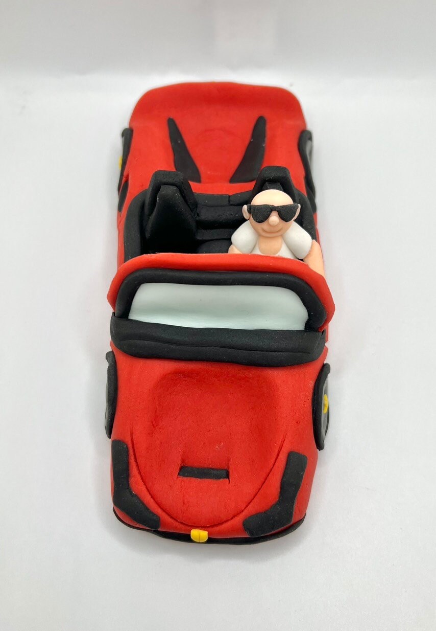 Car Cake Topper Sports Car Cake Topper Convertible Cake Etsy UK