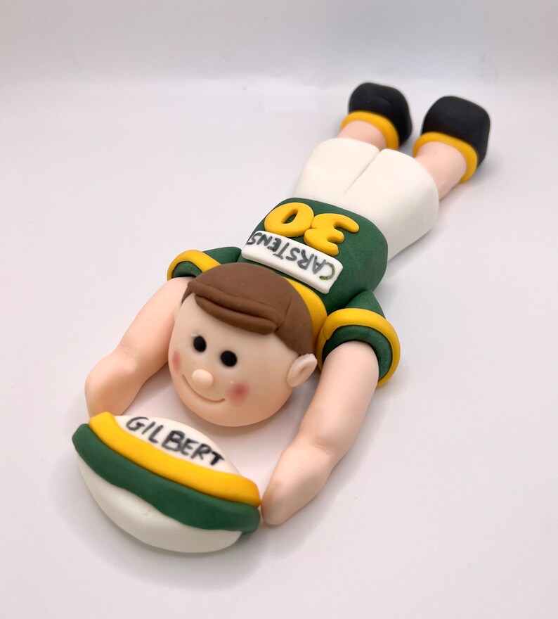 Rugby Cake Topper Rugby Player Cake Topper Exercise Cake Etsy UK