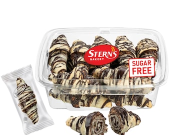Sugar-Free Chocolate Rugelach Pastries | Jewish Yeast Dough (10 oz) | Kosher, Dairy-Free, Nut-Free