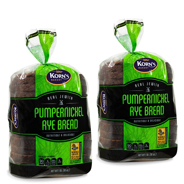 Pumpernickel Bread  2 Pack-16 oz Per Loaf | Sandwich Bread | Kosher Bread Fresh Bread | Dairy & Nut Free | 2-3 Day Shipping | Stern’s Bakery